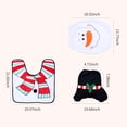 thumbnail image 3 of Alfombra del piso Irfora 3 uds tapa de inodoro de Navidad cubierta de tanque en forma de U juego de alfombras de baño suave antideslizante absorbente de agua alfombra de baño para decoración de festi Irfora Alfombra del piso, 3 of 7