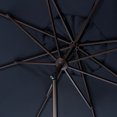 thumbnail image 4 of Safavieh Milan Fringe 11' Market Crank Round Umbrella, Navy/White, 4 of 6