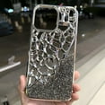thumbnail image 3 of compatible iPhone 15 Pro Max Diamond Style Hollow Heat Dissipation Electroplated TPU Phone Case Cheap and fine, 3 of 4