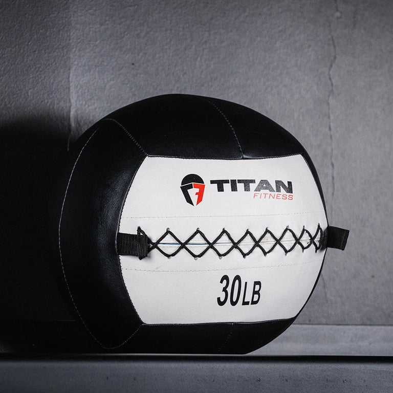 Titan Fitness 30 lb Soft Leather Medicine Wall Ball photo 2