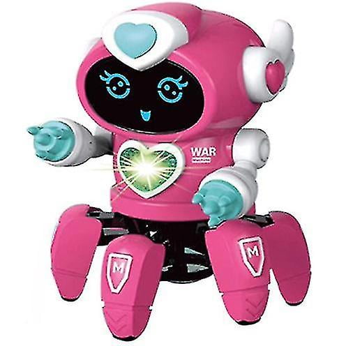 2023 Nuevo Robot inteligente de baile y canto, Robot electrónico de baile con seis garras, juguetes incluidos, música Led
