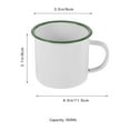 thumbnail image 6 of Set of 2 Chinese Traditional Enamel Mug Vintage Cup Coffee Mugs for Cups Office White, 6 of 6
