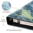 thumbnail image 3 of FORMRS 3 Ring Photo Album 4"x6" Self Adhesive Large Capacity PU Leather Cover, Retro Tree, 3 of 8