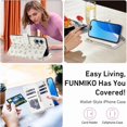 thumbnail image 4 of Tianyeda for iphone 16 Case Wallet Card Holder Zipper Leather Flip Cover Crossbody Wrist Strap with Stand A5, 4 of 5