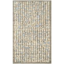 SAFAVIEH Martha Stewart Mosaic Dotted Area Rug, Hickory/Beige, 3' x 5'