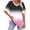 White, variant on Enridrech Plus Size Womens Oversized T Shirts V Neck Tops Trendy Short Sleeve Tunic Tee Top Color Block Shirt S-5XL