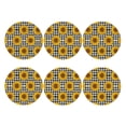 thumbnail image 2 of Disketp Sunflowers Funny Coasters,6 Pcs Leather Coasters With Holder, Perfect Housewarming Hostess Gifts,Protect Furniture From Water Marks Scratch And Damage, 2 of 9