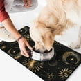 thumbnail image 2 of Steampunk Constellation Dog Bowl Mat - Gothic Celestial Art, Absorbent Food Pad, Waterproof & Easy to Clean, Large Size, 2 of 7