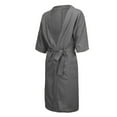 thumbnail image 5 of yunLCZ Under $10 Women's Nightshirt Womens Pajamas Short Sleeve Loungewear Two-Piece Sleepwear Button-Down Pj Set Beige L, 5 of 7