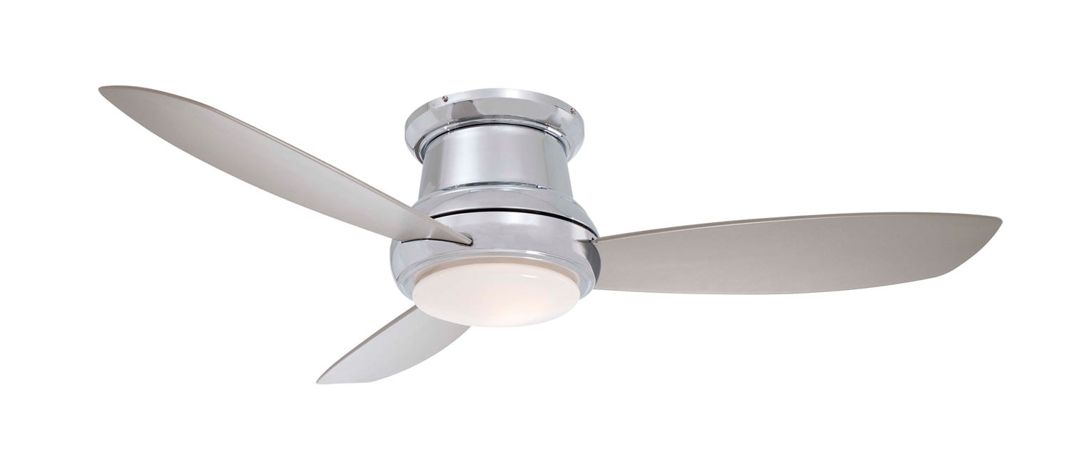 MINKA AIRE F518PN FLUSH MOUNT CEILING FAN POLISHED NICKEL
