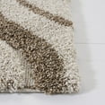 thumbnail image 6 of SAFAVIEH Florida Declan Geometric Swirls Shag Area Rug, Ivory/Beige, 6' x 9', 6 of 8