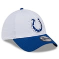 thumbnail image 3 of Men's New Era White/Royal Indianapolis Colts 2024 NFL Training Camp 39THIRTY Flex Hat, 3 of 5
