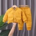 thumbnail image 2 of ATOGUTA Girls Winter Outfits Winter Coats and Matching Pants Lightweight Puffer Jacket Clothing Set Snowsuit Ski Suit Yellow, 2 of 6