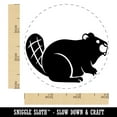 thumbnail image 2 of Friendly Beaver Buddy Self-Inking Rubber Stamp Ink Stamper - Yellow Ink - Small 3/4 Inch, 2 of 7