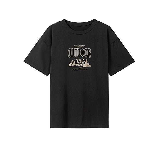 Camiseta para mujer Verano Streetwear Mujer Suave Elegante Cuello Redondo Camisa para el Trabajo SG