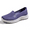 Purple, variant on CHICVOMEY Women's Slip-On Walking Shoes Breathable Comfortable Flats for Women with Anti-Slip Sole Lightweight Casual Shoes for Women Work Travel Walking