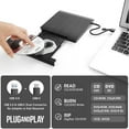 thumbnail image 2 of SUTENGDA External CD DVD Drive USB 3.0 & USB-C  Portable CD DVD ROM +/-RW Optical Disc Drive Player Reader Writer Burner for Mac MacBook Pro/Air  iMac  Laptop Computer Windows 11/10/8/7, 2 of 6