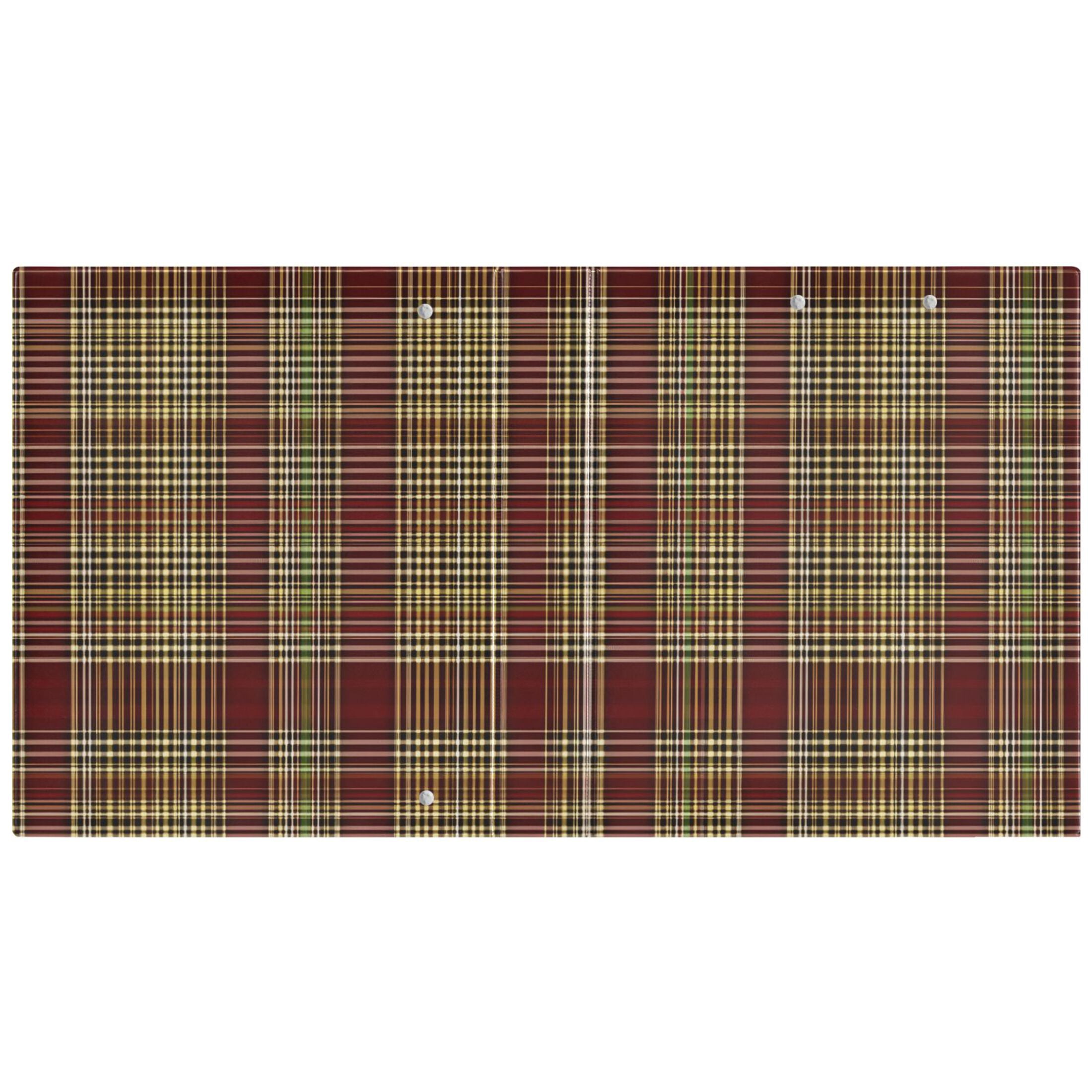 ALAZA Retro Checkered-a5 Hardcover 3 Ring Binder 1.5" Round Rings Interior Pockets Binders Organizer 2 Pack