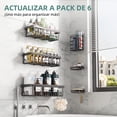 thumbnail image 4 of Estante de Regadera 6 Piezas Sin Taladro, Organizador de Baño Acero Inoxidable con Jabonera y Cestas - Resistente al Óxido, Adhesivos Fuertes, Fácil Instalación (Negro), 4 of 4