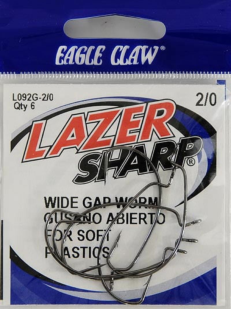 Lazer Sharp LPS092PG-3/0 Pro Series Light Wire Ewg Worm, Size 3/0
