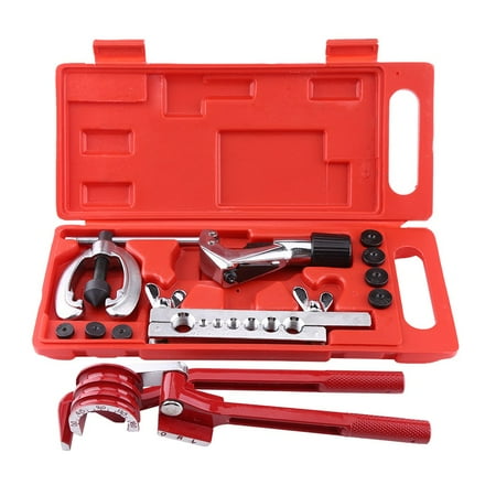 

Tebru 11pc Pipe Flaring Kit Brake Fuel Tube Repair Flare Kit With Cutter Bending Tool Set Flare Tool Kit Pipe Flare Tool
