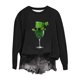 thumbnail image 1 of Camiseta de Cuello Redondo de la Blusa de la Impresión Suelta Casual para el Uso de Vacaciones, Camisetas de Navidad de Manga Larga de la Mujer con Detalles Festivos, 1 of 5