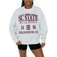 thumbnail image 3 of Women's Gameday Couture Ash South Carolina State Bulldogs Premium Fleece Pullover Sweatshirt, 3 of 5