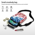 thumbnail image 7 of XYZCANDO Patriotic Star Cellphone Messenger Handbag for Women Small Purse Crossbody Cell Phone Purse with Adjustable Strap for Travel Shop Hiking Mini Crossbody Bag Lightweight Small Wallet Pouch, 7 of 7
