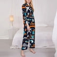 thumbnail image 3 of Fotbe Creative Transport Pattern Long Sleeve Pajama Set for Women,Sleepwear Set,2-piece Loungewear Set,Soft PJs Comfy Nightwear with Pockets -Large, 3 of 7
