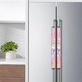 thumbnail image 3 of NETILGEN Dream Catcher Pink Feather 2 PCS Refrigerator Door Handle Covers Set, Anti-slip Kitchen Appliance Decorative Mat for Fridge Dishwashers Microwave Indoor Home Kitchen Decoration, 3 of 6