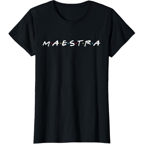 Maestra Spanish Teacher T-Shirtmen and women can wear, black, white, gifts.S,M,L,XL,2XL,3XL,1541XL