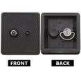 thumbnail image 3 of LOVEVER 2pcs Tripod Mount Tripod Quick Release Plate 1/4 Inch Screw Tripod Camera Mount, 3 of 4