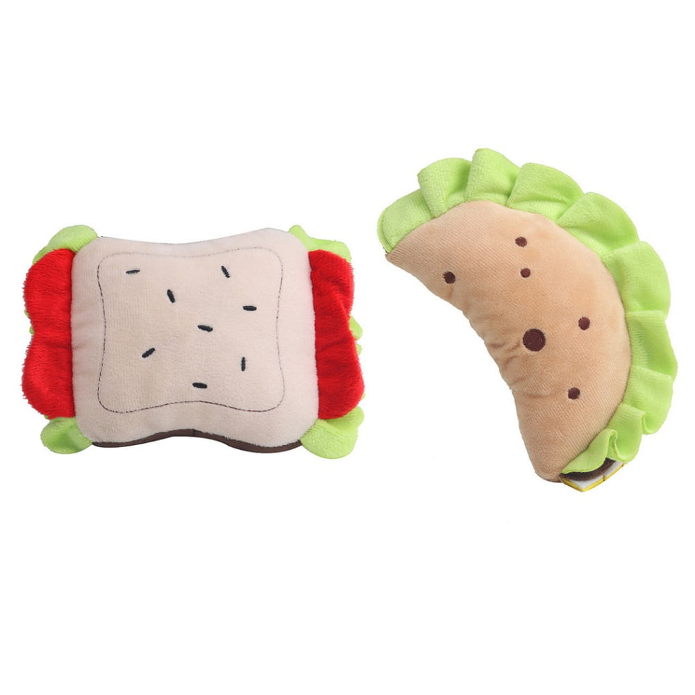 7" Squeaky Sandwich Dog Toy