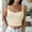 White, variant on Womens Sleeveless Cropped Rib Knit Seamless Sweetheart Neckline Going Out Tank Tops Bartender Top Women Beaded Womens Top Loose Top Women