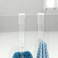thumbnail image 5 of SunRoad Acrylic Over The Door Hook No Drill Heavy Duty Strong Load Bearing Kitchen Bathroom Clothes Towels Hats Coats Bags Storage Glass Shower Door Hanger, 5 of 7
