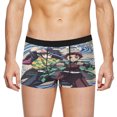 thumbnail image 5 of Ropa interior para hombre de seda de leche con diseño gráfico de Demon Slayer, bóxer para hombre, calzoncillos para hombre, calzoncillos tipo bóxer cortos, 5 of 5