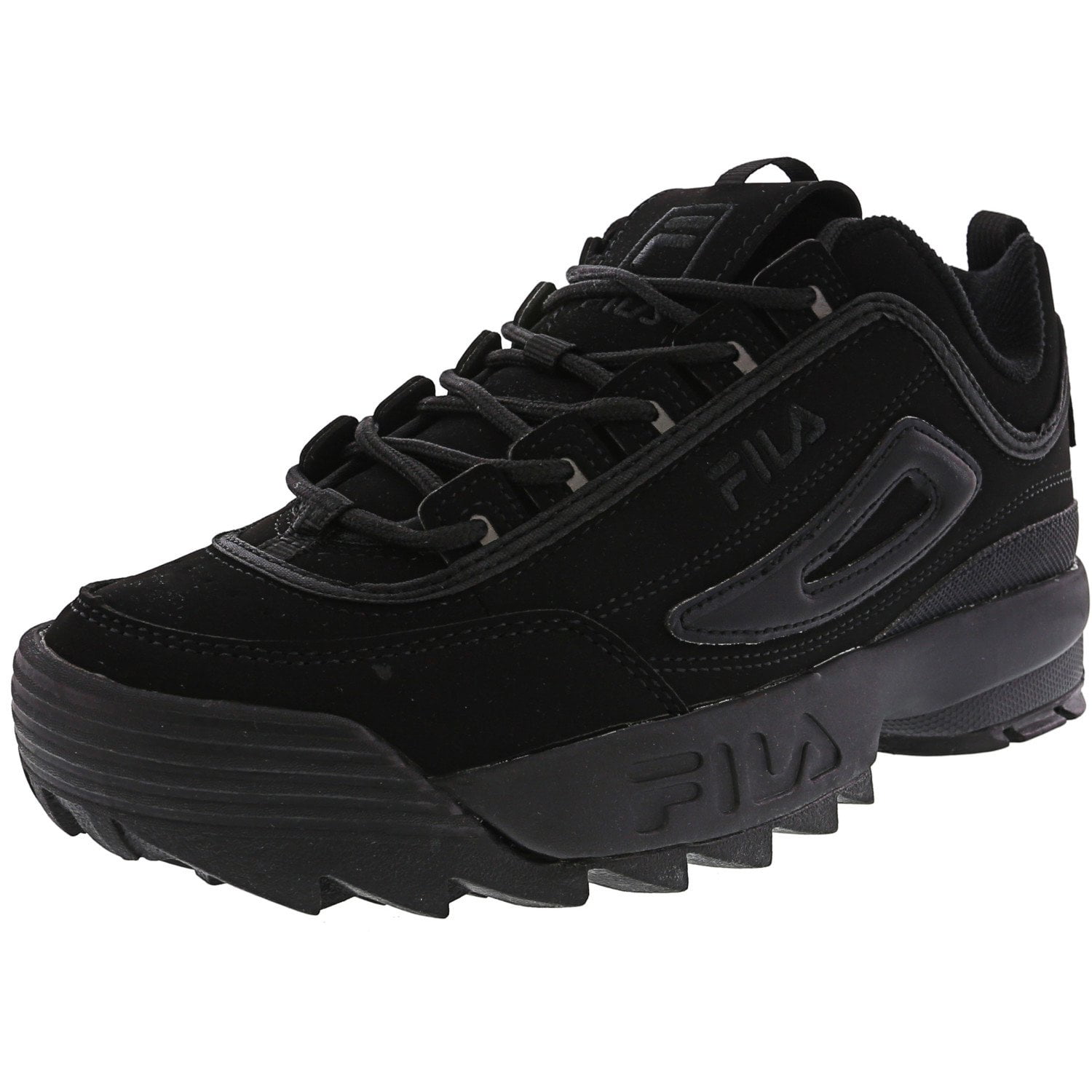 Fila - Fila Men's Disruptor Ii Triple Black Ankle-High Walking - 7M ...