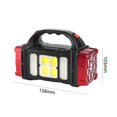 thumbnail image 5 of cámping Reflectores USB para exteriores 4 modos de fuente de luz Luces laterales COB solares (rojo pequeño) Hugtrwg Para estrenar, 5 of 5