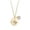 D, variant on Necklace Birth Month Flowers Necklace With Birthstone, Birth Flower Pendant Necklace, Disc Coin Pendant Necklaces Birthday Gifts For Her Birth Flower Necklaces Necklace for Women Necklace Jewelry for