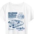 thumbnail image 3 of Star Wars - Millennium Falcon Schematic - Women's Short Sleeve Classic Fit Tee, 3 of 5