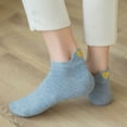 thumbnail image 4 of Daznico Women Low Cut Ankle Socks Heart Embroidery Heel Pull Tab Soft Breathable Stretch Japanese Style Cute Casual Footwear for Summer Daily Matching, 4 of 4