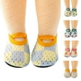 thumbnail image 5 of Siilsaa Baby Sock Shoes Toddler Baby Walkers Elastic Shoes Socks Indoor Animals Casual Baby Shoes Yellow,6-12 Months, 5 of 5