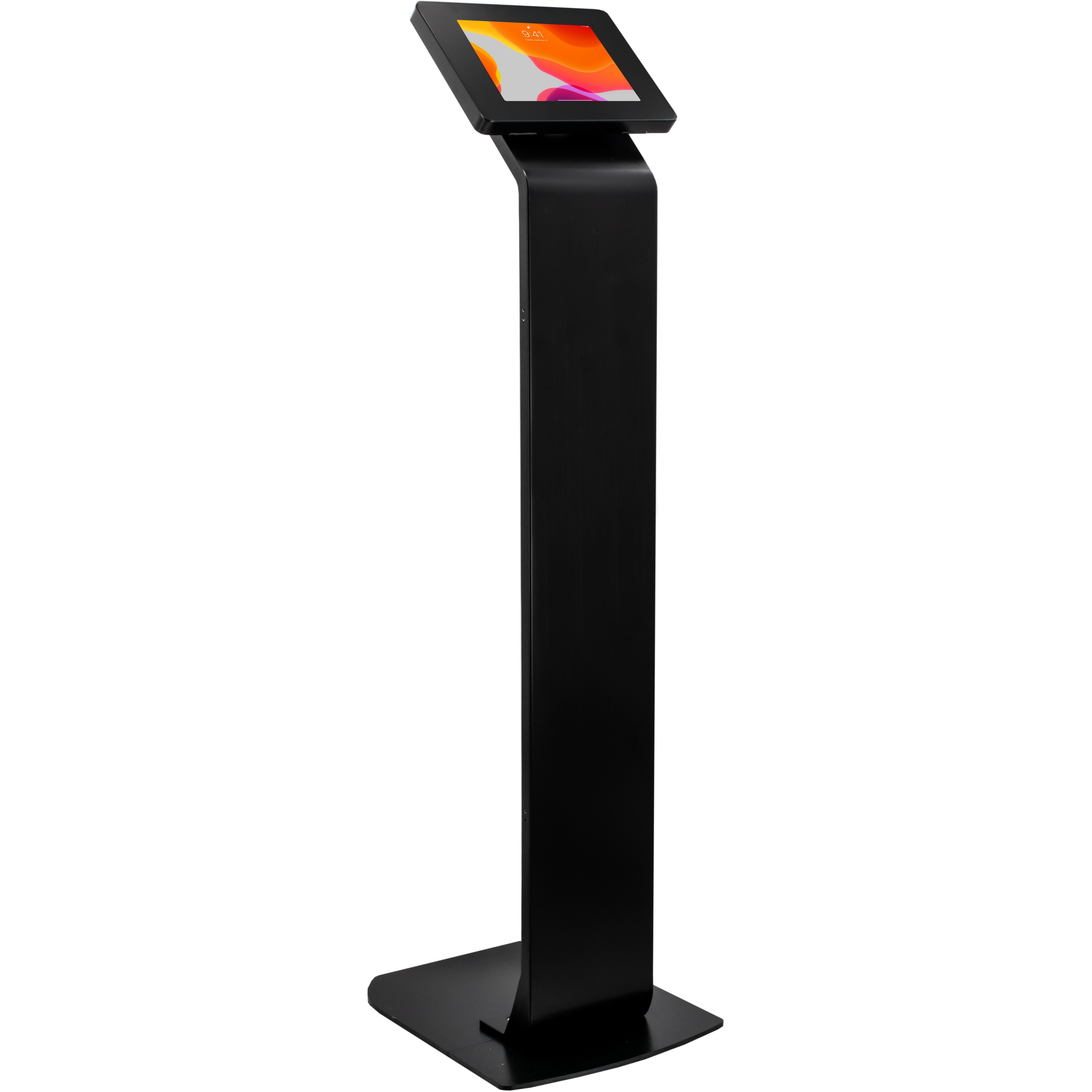 Premium Small Locking Floor Stand Kiosk (Black)