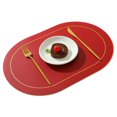 thumbnail image 1 of EIMELI Tapis de Protection de Table à Manger Tapis d'Isolation Facile à Nettoyer Faux Cuir Tapis de Protection de Table Résistant à la Chaleur pour la Maison, 1 of 5