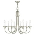 thumbnail image 3 of Beaumont Lane 8 Light Chandelier in Brushed Nickel, 3 of 8