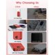 thumbnail image 3 of Cargador portátil Power Bank citicr de 10000 mAh PD20 W USB-C rojo, 3 of 8