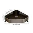 thumbnail image 3 of Corner Shower Shelf, Bathroom Corner Storage Rack, Gray Alloy Wall-Mounted Organizer, Space-Saving Toilet Tank Shelf, Multipurpose Shower Caddy for Bathroom Kitchen Laundry Room, 3 of 6