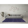 thumbnail image 3 of Ahgly Company Indoor Round Oriental Blue Traditional Area Rugs, 6' Round, 3 of 4