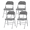 Grey 4-Pack/18.11 x 18.11 x 30.71 inch, variant on Alvantor 2 Pack/ 4 Pack Folding Chair, with Padded Cushion and Back - PU Leather Stackable Portable Dining Chairs Set, for Home and Office, Conference, Wedding, Party, Patio