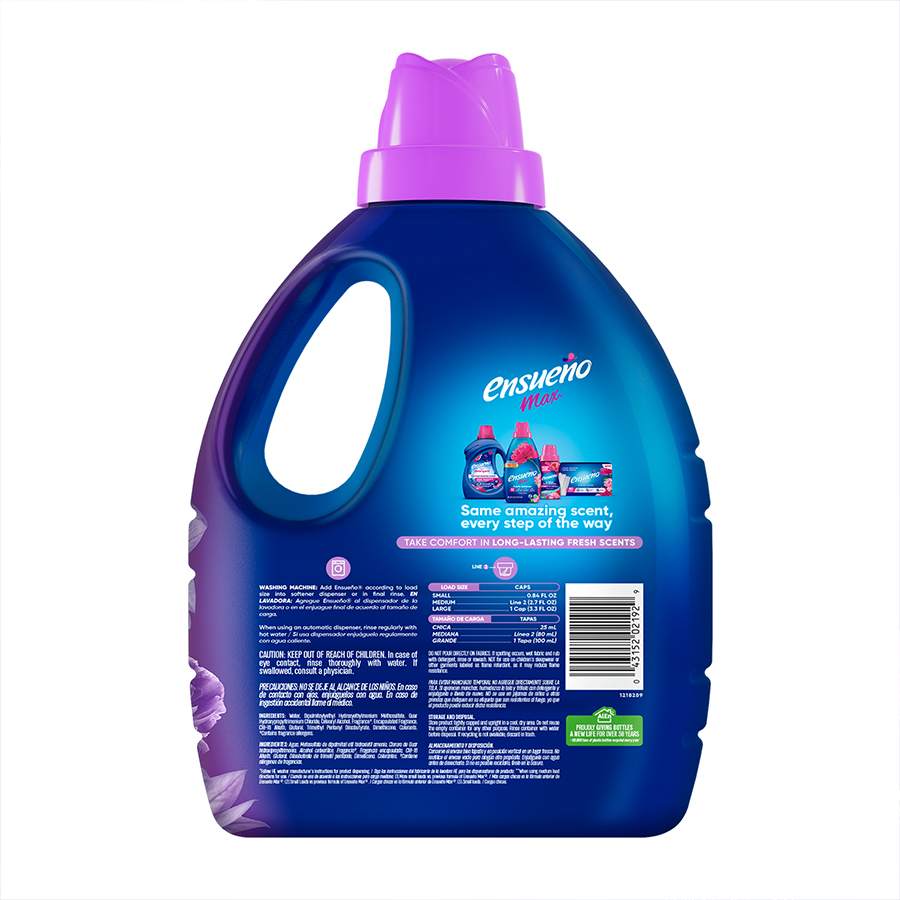 Ensueno Max Liquid Fabric Softener, Violet Bouquet, 105 Oz photo 4